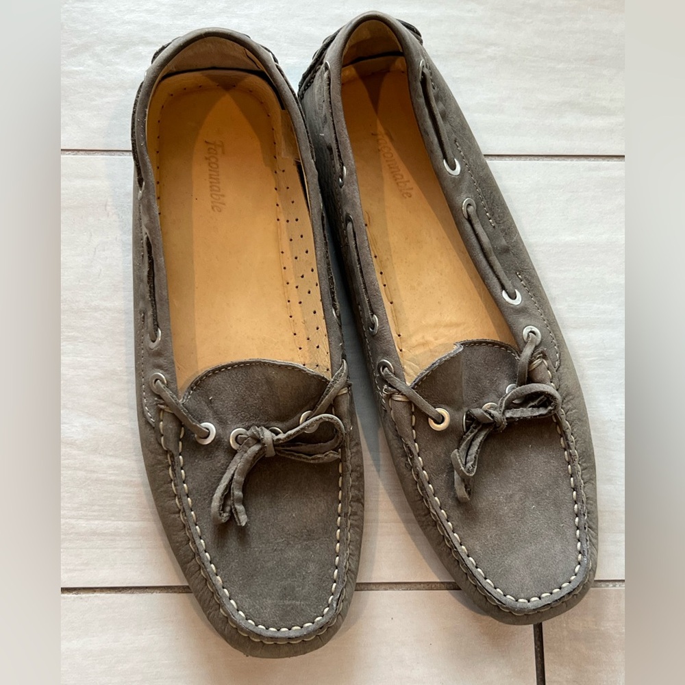 Faconnable Suede Driving Loafers Shoes Moccasins Women Sz. 8.5 Bolero WZC233T